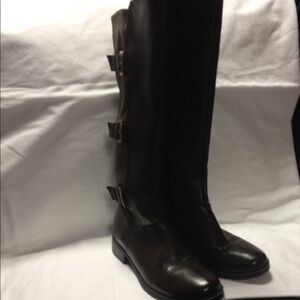 9 & Co brown boots with green suede size 8 1/2 stylish comfortable warm